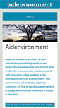 Mobile Screenshot of aidenvironment.org